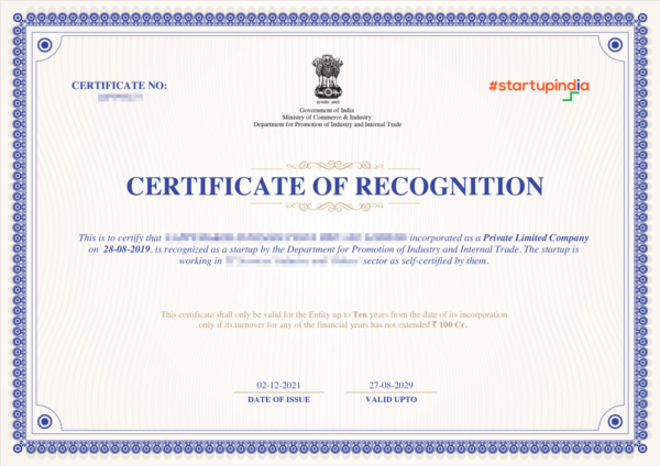 Startup Registration Certificate in Hyderabad Telangana India